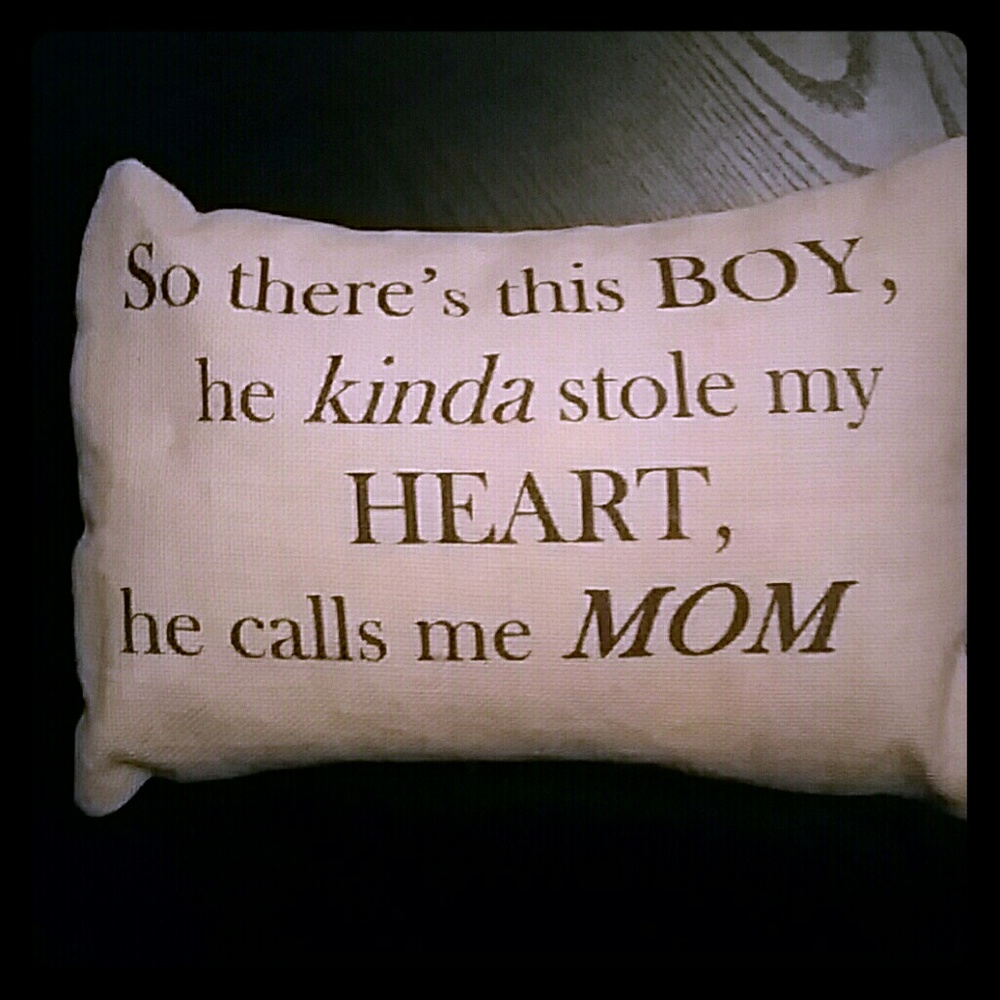 Adorable two sided throw pillow